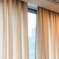 Commercial Office Curtains Before